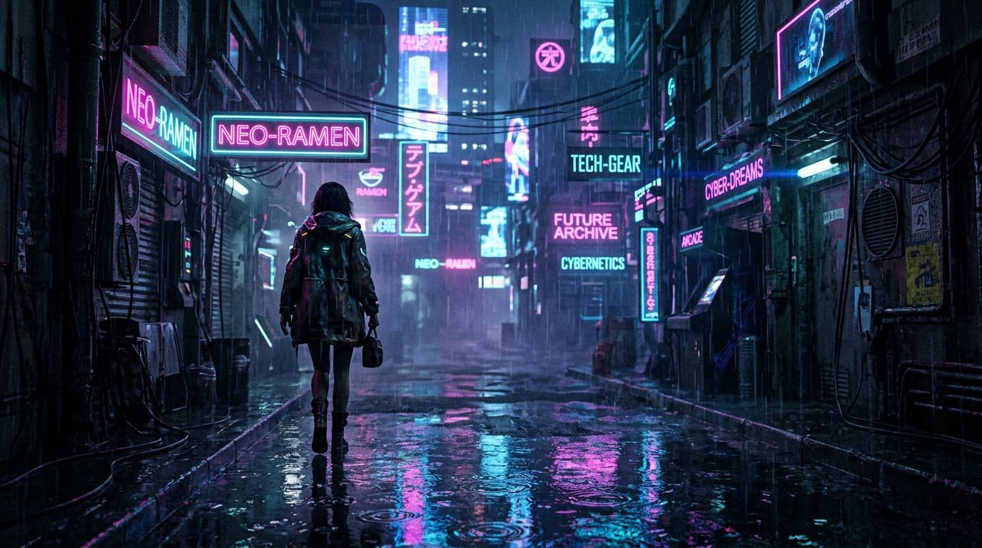 Neon Alleyway Atmosphere