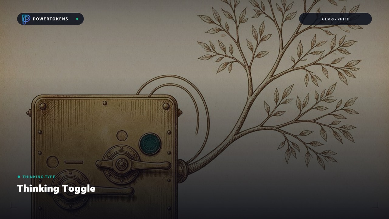 Thinking toggle