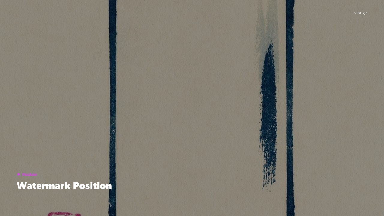 Watermark Position Control